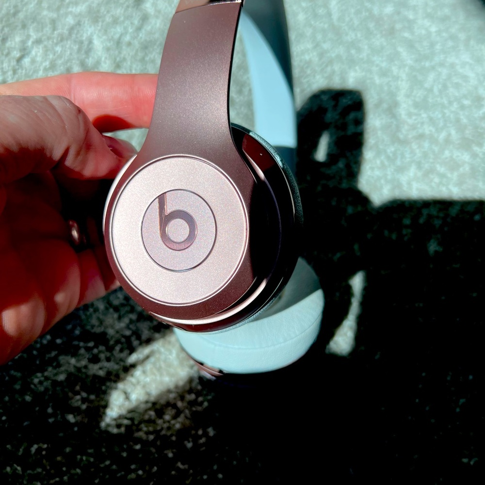 Beats studio rose gold headphones